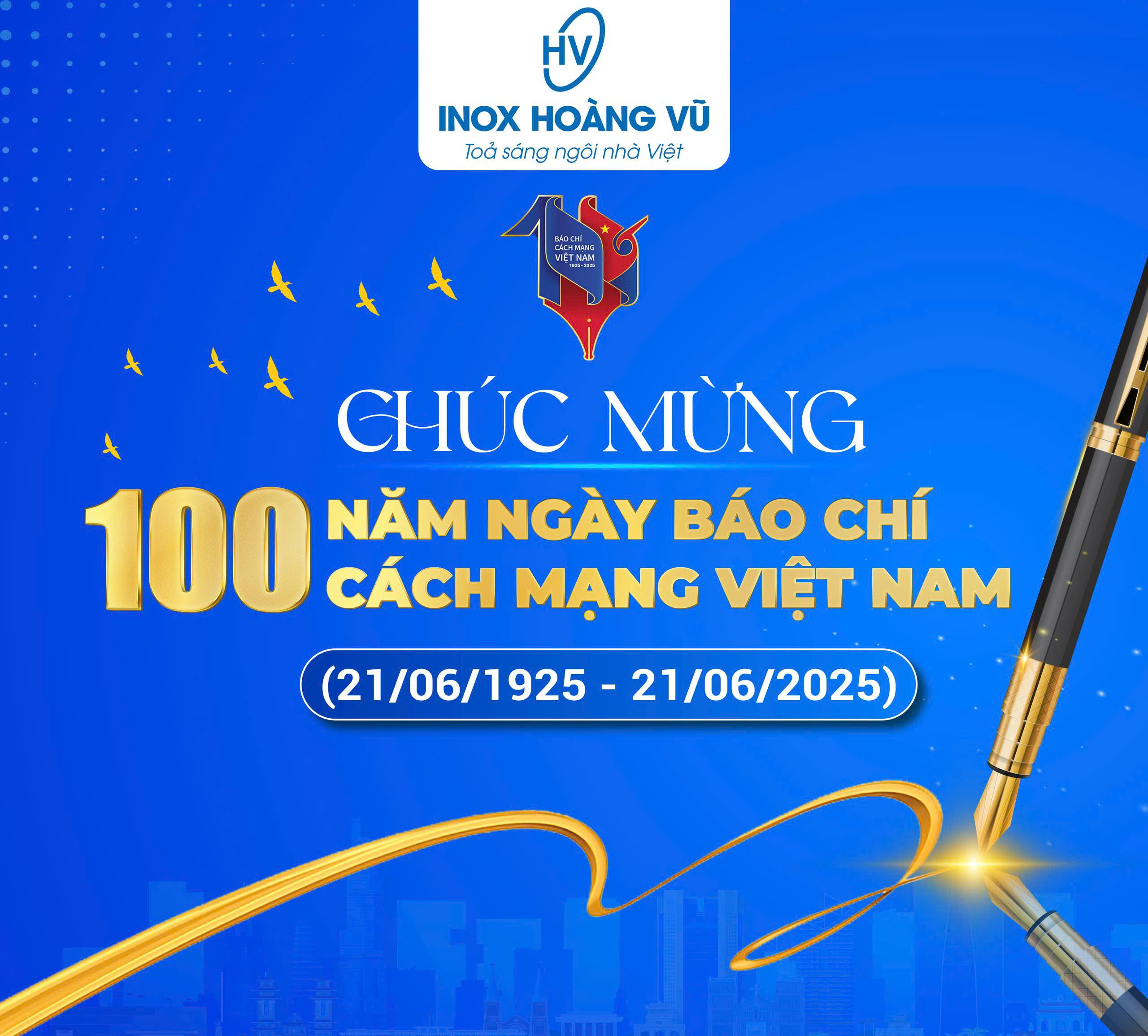 CHÚC MỪNG KỶ NIỆM 100 NĂM NGÀY BÁO CHÍ CÁCH MẠNG VIỆT NAM 21/6